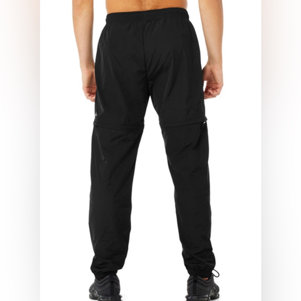 NWT ALO Yoga Men’s Convertible Track Pant, S, Black